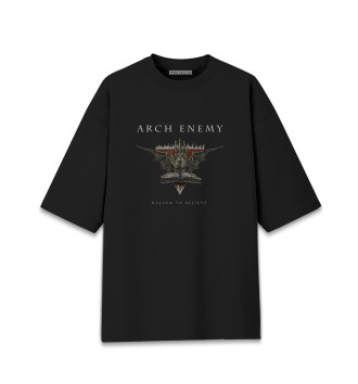 Мужская Хлопковая футболка оверсайз Arch Enemy