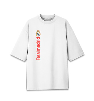 Хлопковая футболка оверсайз Real Madrid
