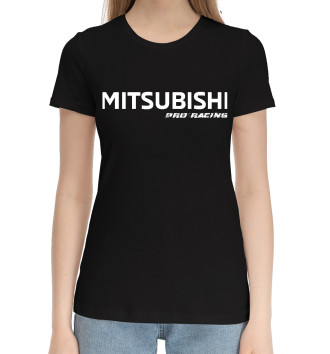 Женская Хлопковая футболка Mitsubishi | Pro Racing