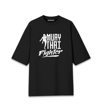 Хлопковая футболка оверсайз Muay Thai Fighter