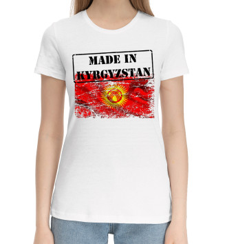 Женская Хлопковая футболка Кыргызстан