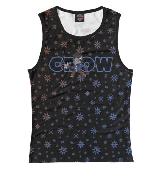Женская Майка Brawl Stars Crow - Снежный