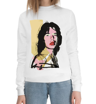 Женский Хлопковый свитшот Andy Warhol Mick Jagger