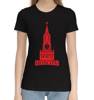 Женская Хлопковая футболка Moscow
