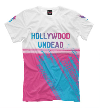 Мужская Футболка Hollywood Undead Neon Gradient