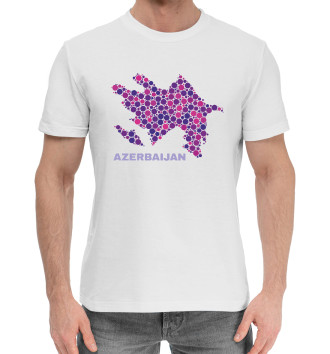 Мужская Хлопковая футболка Azerbaijan