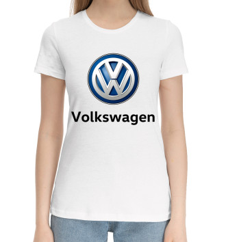 Женская Хлопковая футболка Volkswagen