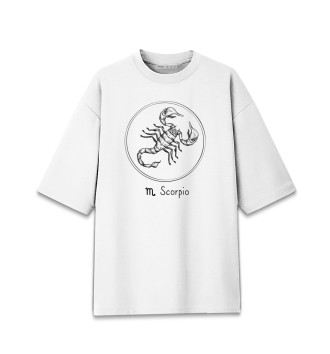 Женская Хлопковая футболка оверсайз Scorpio