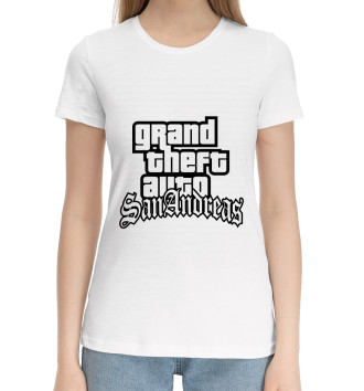 Женская Хлопковая футболка Rockstar Games