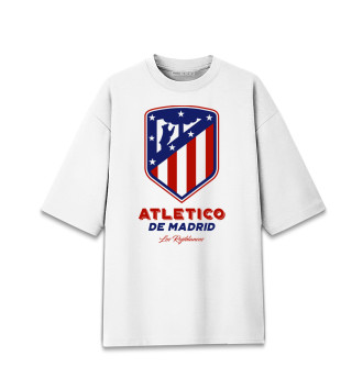 Женская Хлопковая футболка оверсайз Атлетико Мадрид