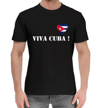 Мужская Хлопковая футболка Viva Cuba!