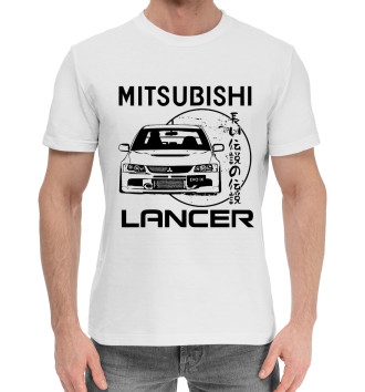 Мужская Хлопковая футболка Mitsubishi