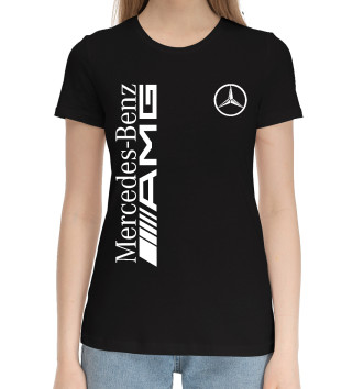 Женская Хлопковая футболка Mersedes-Benz AMG