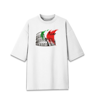 Мужская Хлопковая футболка оверсайз Рим - Италия
