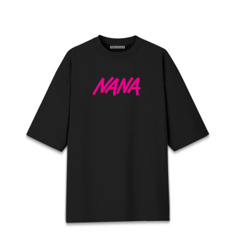 Мужская Хлопковая футболка оверсайз Nana аниме