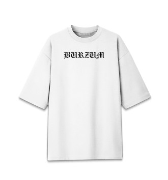 Хлопковая футболка оверсайз Burzum