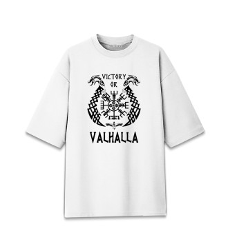 Хлопковая футболка оверсайз Valhalla