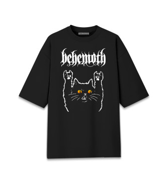 Хлопковая футболка оверсайз Behemoth Rock Cat