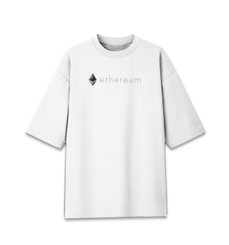 Мужская Хлопковая футболка оверсайз Ethereum