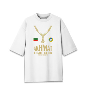 Женская Хлопковая футболка оверсайз Akhmat Fight Club