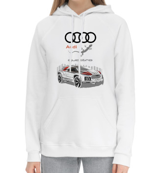 Женский Хлопковый худи Audi quattro