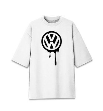 Хлопковая футболка оверсайз Volkswagen
