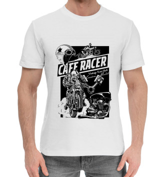 Хлопковая футболка Cafe racer