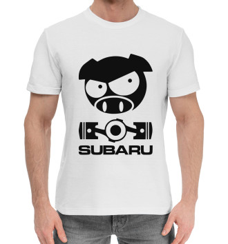 Мужская Хлопковая футболка SUBARU