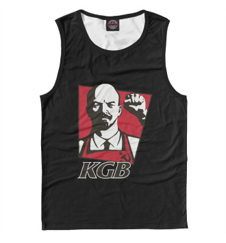 Мужская Майка KGB - Lenin