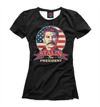Женская Футболка Stalin