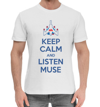 Мужская Хлопковая футболка Слушай Muse
