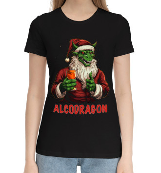 Женская Хлопковая футболка Alcodragon