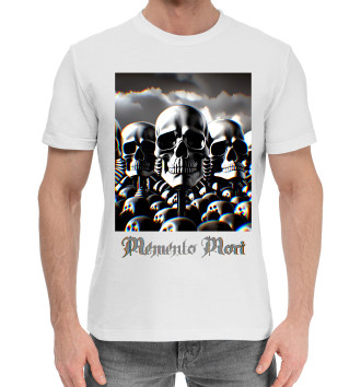 Мужская Хлопковая футболка Memento Mori скелеты