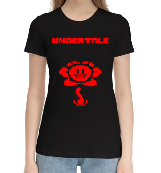 Женская Хлопковая футболка Undertale