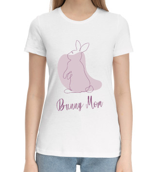 Хлопковая футболка Кролик мама
