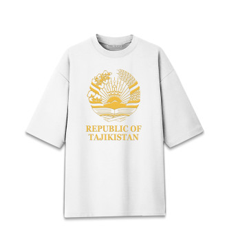 Хлопковая футболка оверсайз Republic of Tajikistan