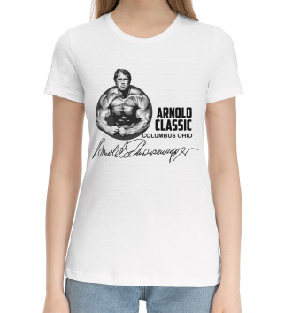 Женская Хлопковая футболка Arnold classic