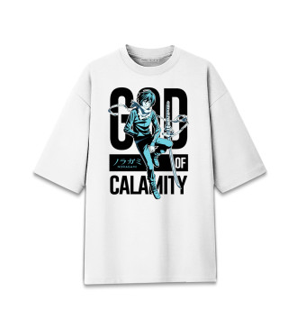 Мужская Хлопковая футболка оверсайз Бездомный бог