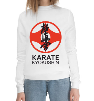 Женский Хлопковый свитшот Karate Kyokushin
