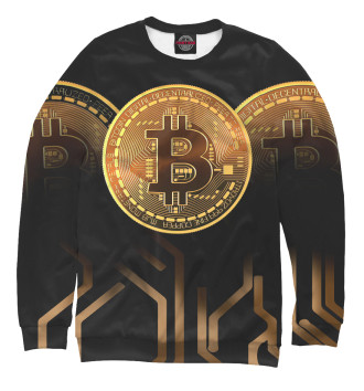 Свитшот для девочек Bitcoin Gold Style