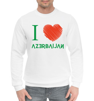 Мужской Хлопковый свитшот Love Azerbaijan