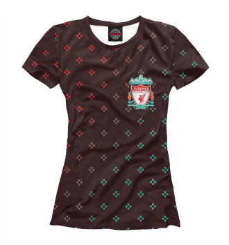 Женская Футболка Liverpool - Новый Год