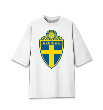 Женская Хлопковая футболка оверсайз Сборная Швеции