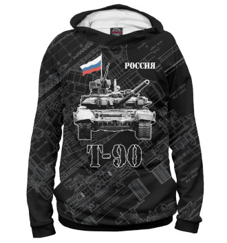 Худи для мальчиков Т-90 Основной боевой танк России