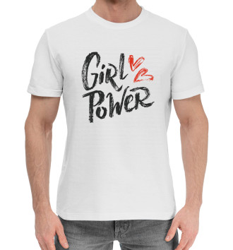 Хлопковая футболка Girl power