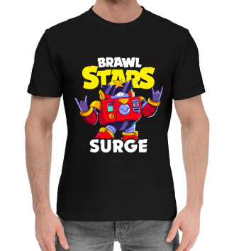 Мужская Хлопковая футболка Brawl Stars, Surge