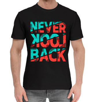 Хлопковая футболка Never look back