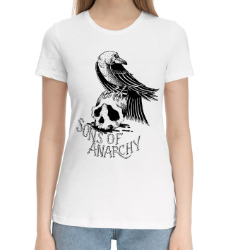 Женская Хлопковая футболка Sons of Anarchy