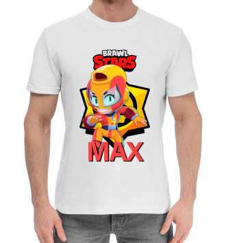 Мужская Хлопковая футболка BRAWL STARS MAX.