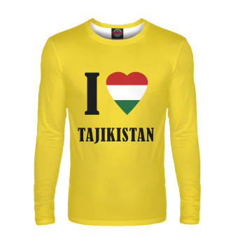Мужской Лонгслив I love Tajikistan